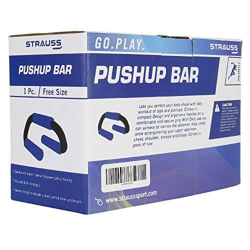 Strauss Turtle Push Up Bar, Pair(Black/Orange) 6