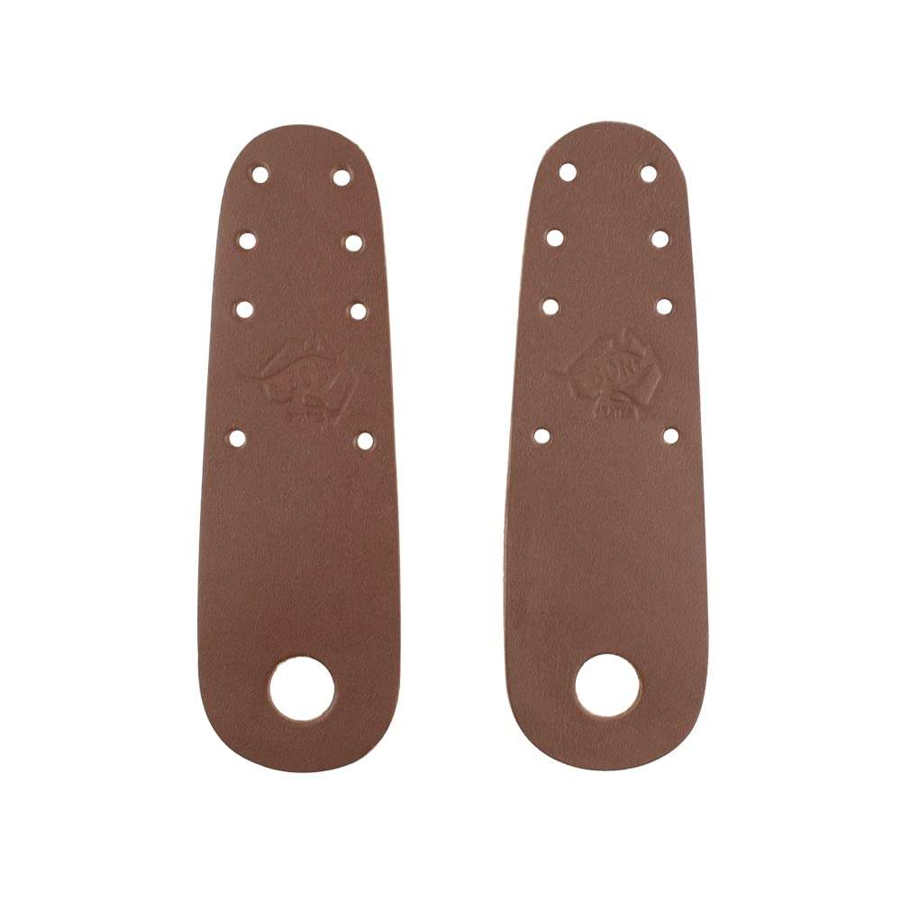 Bont Roller Skates - 100% Australian Leather Flat Toe Guard Protectors - Roller Skate Derby Speed - Pair - Brown Leather 3