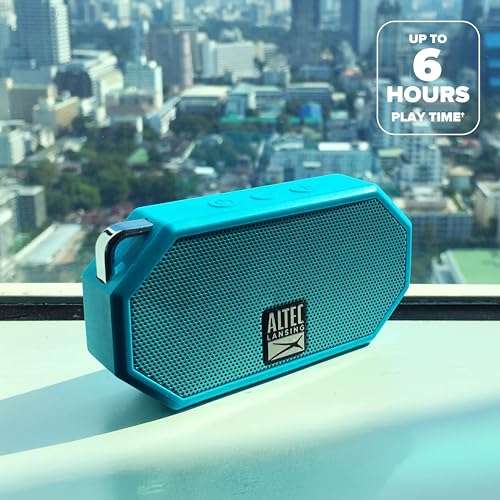 Altec Lansing Mini H2O - Waterproof Bluetooth Speaker, IP67 Certified & Floats in Water, Compact & Portable Speaker for Hiking, Camping, Pool, and Beach,Aqua 5