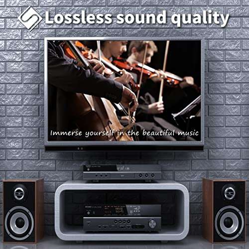 Suplong Optical Audio Cable 24K Gold-Plated Digital Optical Audio Toslink Cable for [S/PDIF] LG/Samsung/Sony/Philips Sound Bar, Smart TV, Home Theater, PS4, Xbox & PlayStation (10ft, Black) 6