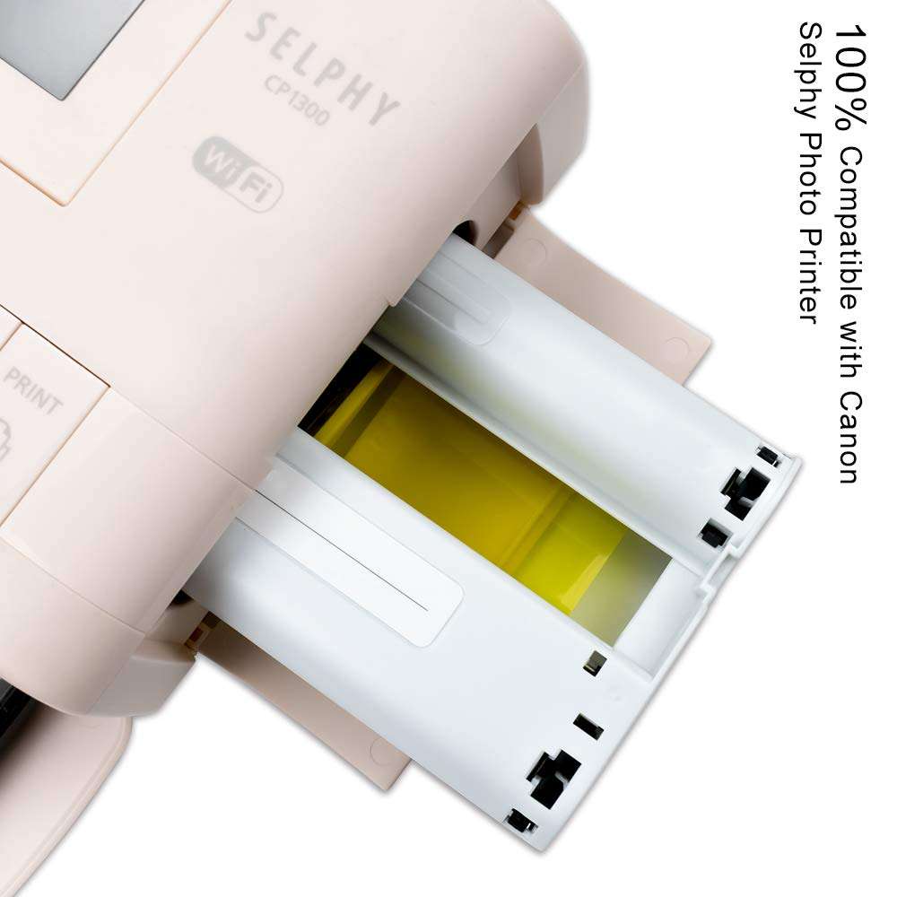 Pristar Compatible Ink Cartridges Replacement for KP-108IN KP108 2-Pack Color Ink Cassette for Canon Selphy CP1300 CP1500 CP1200 CP910 CP900 Wireless Compact Photo Printer 4 x 6 inch (Without Paper) 3