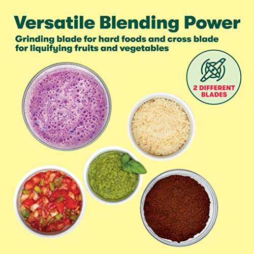 BELLA Personal Size Rocket Blender for Smoothies and Protein Shakes, Portable Juice Maker and Mini Food Processor and Grinder, 12 Piece, BPA Free Accessories, 240 W, Stainless Steel 6