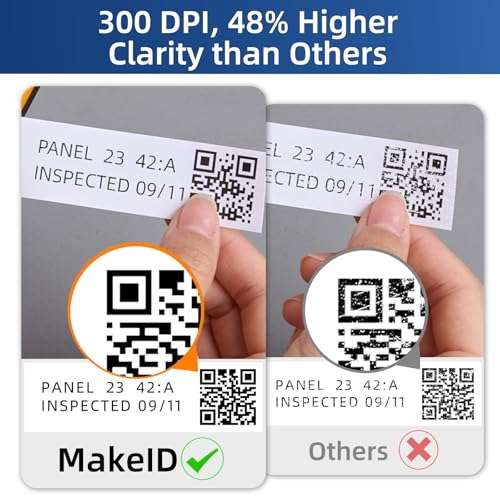 Makeid P31 Industrial Label Maker, Heavy-Duty Labeling Machine with 0.71" W x 26.24ft L Label, Ideal for Wire & Cable Marking, Fast Printing for Job Sites 5