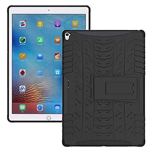 SmartLike Military Graded Heavy Defender Hybrid Kickstand Back Cover Case for iPad 6 3