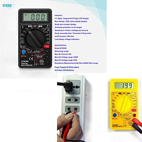 DT830B Digital Multimeter 110V 60W Soldering Iron Electric Pencil 12pcs Tester Kit 2