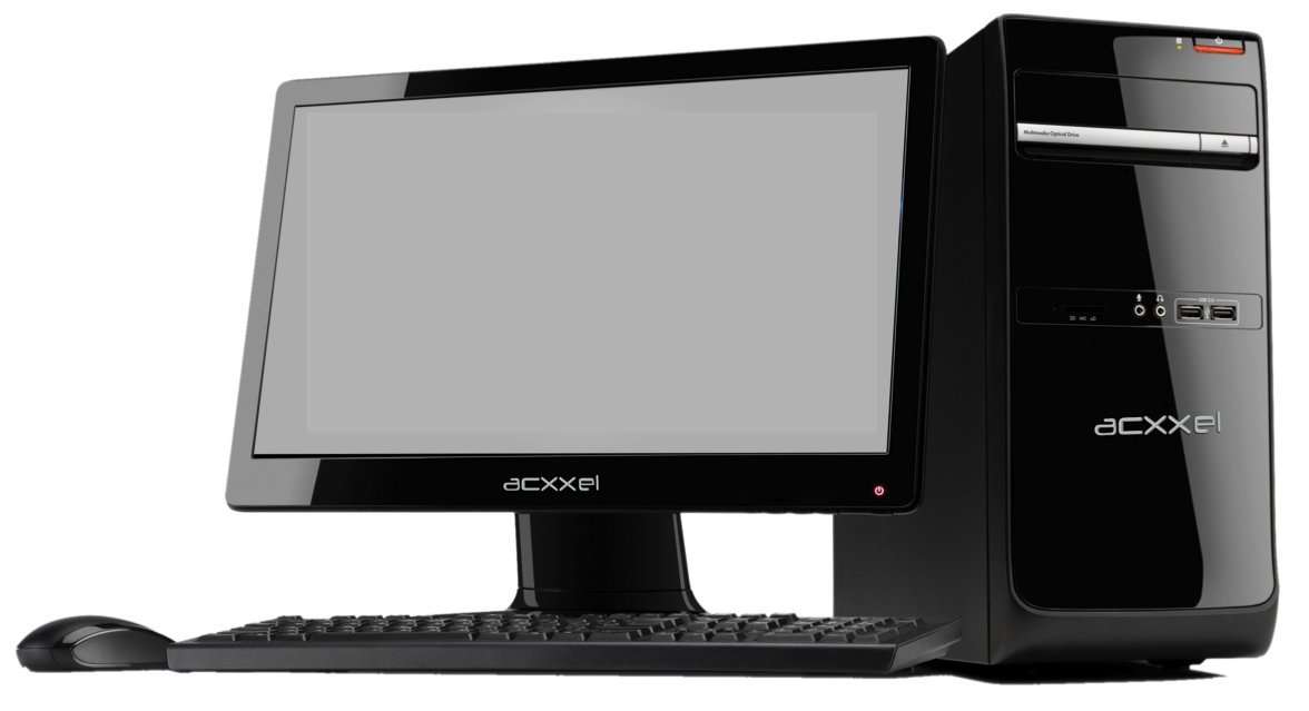 Acxxel Desktop Pentium Celron 2.41 Ghz 4GB DDR4 Ram 1TB Harddisk Keyboard & Mouse with 18.5 Moniter 2