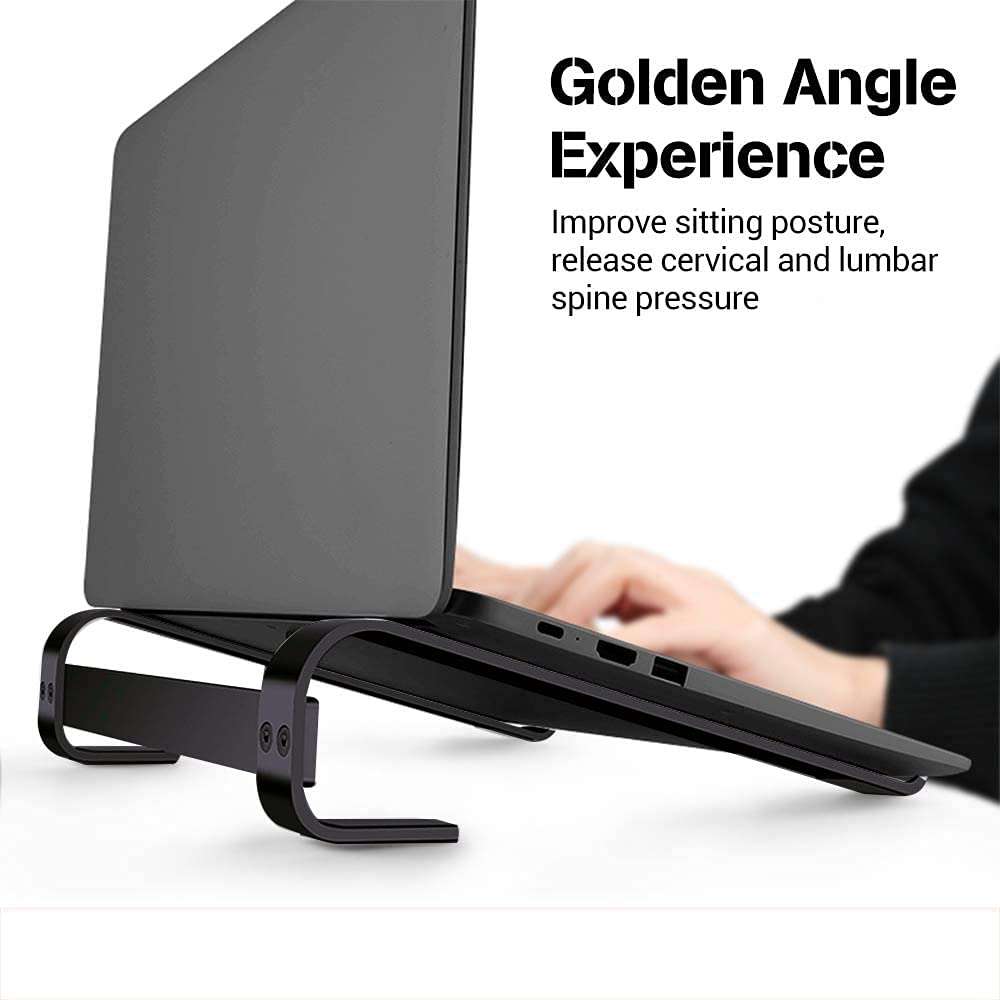 Bataniya Aluminum Laptop Stand | Anti-Slip Laptop Stand for Apple, Dell, HP, Lenovo, Asus, Acer, All Brands Laptops 2