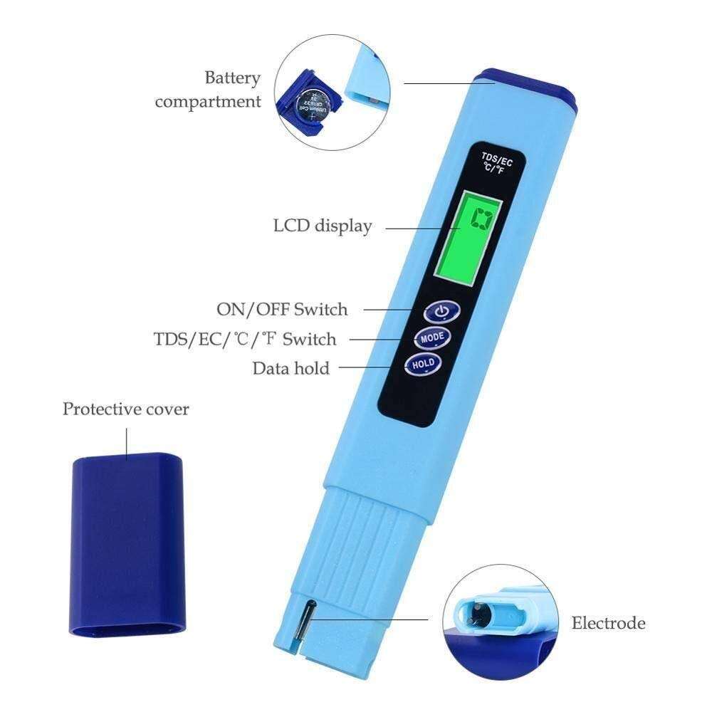 ZUQIEE PH Meter Precise Instrument Portable High-Precision Ec/Tds/Temperature 3 in 1 Water Quality Analyzer Backlight Digital EC-936 Conductivity Meter 4
