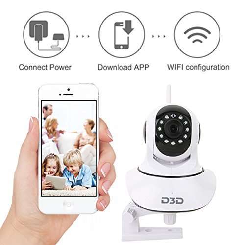 spydo Imported from China Wireless HD IP WiFi CCTV Indoor Security Camera (Support Upto 128 GB SD Card) (White Color) Model:D8810 4
