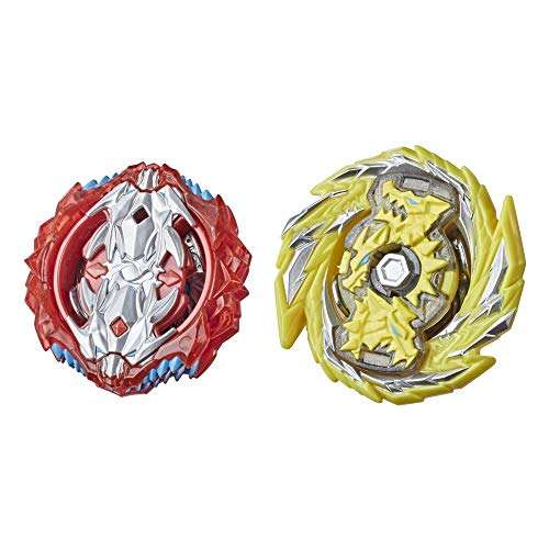 Beyblade Burst Surge Dual Collection Pack Hypersphere Master Kerbeus K5 and Slingshock Leopard L4 Spinning Top Toys - 2 Battling Game Tops 1