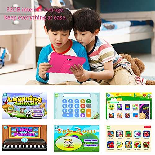 Justethan Tablet, 7 Inch Tablets, 2+32GB, Android 9.0, WiFi, Dual Camera 3