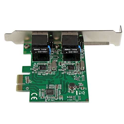 StarTech.com Dual Port PCIe Network Card - Low Profile - RJ45 Port - Realtek RTL8111H Chipset - Ethernet Network Card - Dual Port Gigabit NIC (ST1000SPEXD4) 4