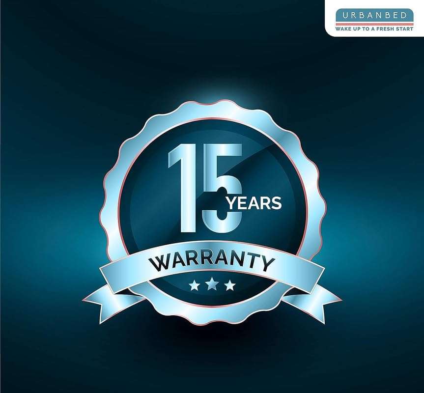 UrbanBed LatexCore Support Queen Bed Mattress | 15-Year Warranty | HR Latex Foam with Pincore Holes | Dual Side Mattress | UltraFresh Treated Cover | 120-Night Trial (78"x60"x6") Firm & Medium Soft 5