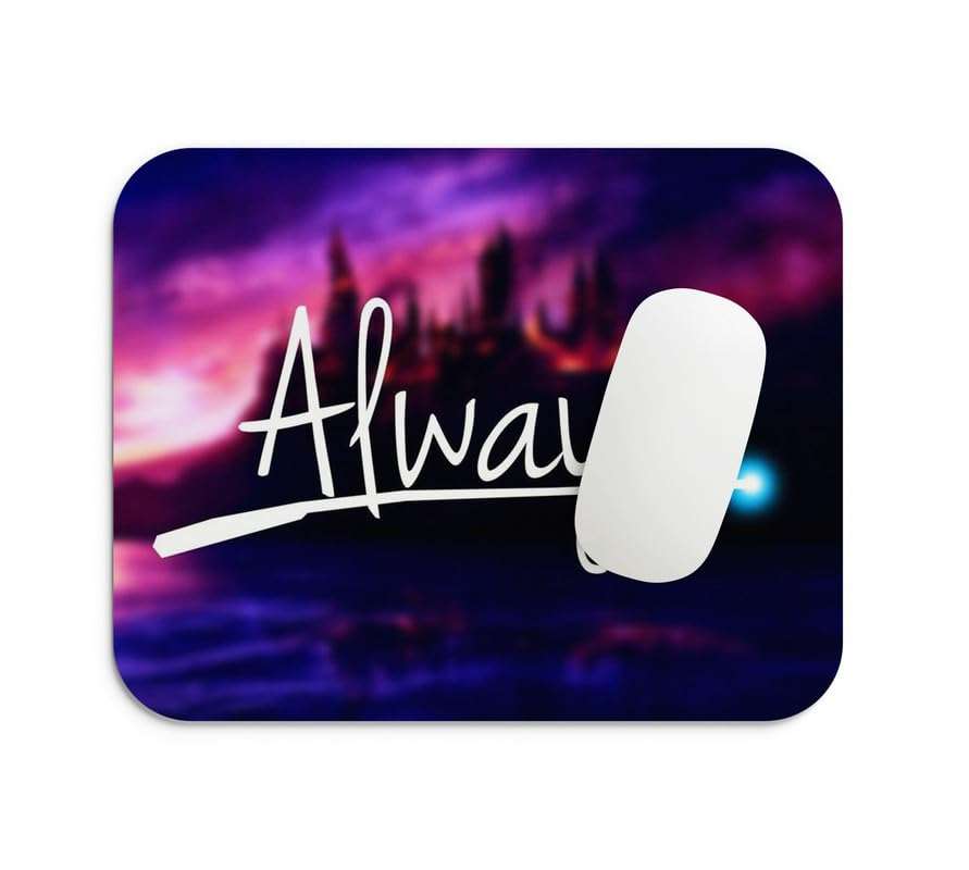 Gifts Export Hub Mouse Pad for Laptop Desktop PC Gaming Mousepads Rubber Base with Anti-Skid Smooth Surface (22 cm x 18 cm) Harry Potter – Elder Wand & Lightning Scar Design-26 1