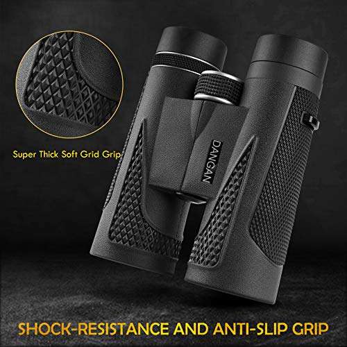 Binoculars for Adults and Kids with Smartphone Tripod, Large Eyepiece Compact Binoculars 12 X 42 with BAK 4 Roof Prism and FMC Lens, Hunting Binoculars for Bird Watching, Travel, Concerts, Sports. 2