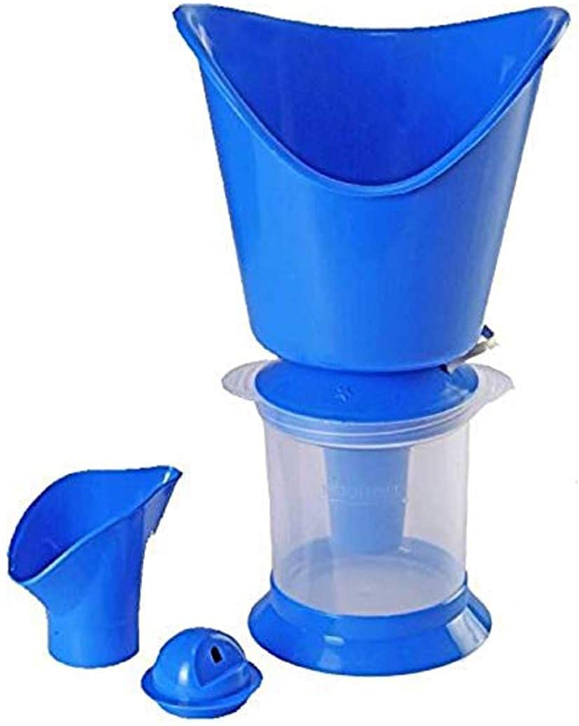 Swada Kitch Face, Nose, and Cough Steamer 3 in 1 Plastic Steam Vaporizer, Nozzle Inhaler, Facial Sauna, and Facial Steamer Machine for Adults and Kids (Multicolor)