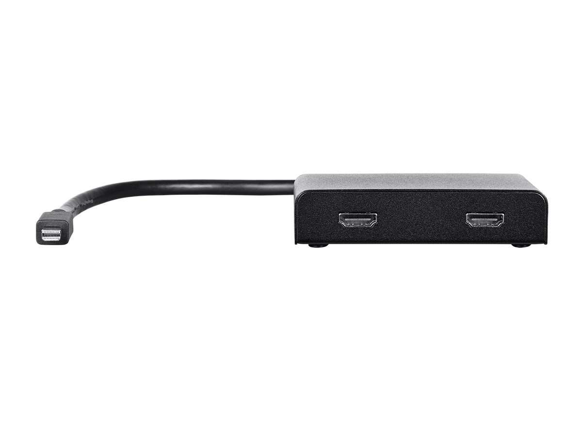 Monoprice 2-Port Mini DisplayPort 1.2 to HDMI Multi-Stream Transport (MST) Hub, Mini DP to HDMI,Black 3