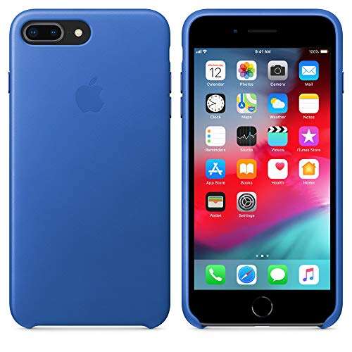 Apple Leather Case (for iPhone 8 Plus/iPhone 7 Plus) - Electric Blue 2