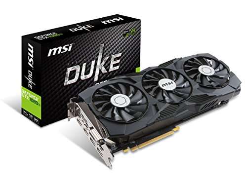 MSI Gaming GeForce GTX 1080 Ti 11GB GDRR5X DirectX 12 352-bit VR Ready Graphics Card (GTX 1080 TI Duke 11G OC) (Renewed) 1