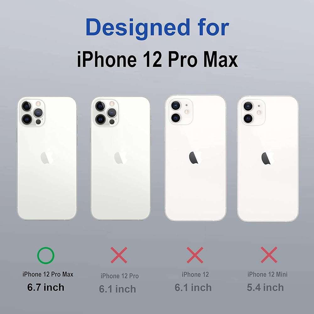 SNAPWAVE iPhone 12 Pro Max Silicone Back Case | Shock Proof Design & Camera Protection | Premium Rubberised Apple iPhone 12 Pro Max Cover (Microfiber Lining) | Ultra Smooth Silicone - Mist Blue 3