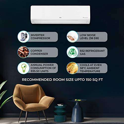 IFB 1.5 Ton 5 Star Twin Inverter Split Fastcool Silver Series AC (Copper, PM 0.3 Filter, IACI18SA5G3C, 2021 Model, Ivory Matte) 2