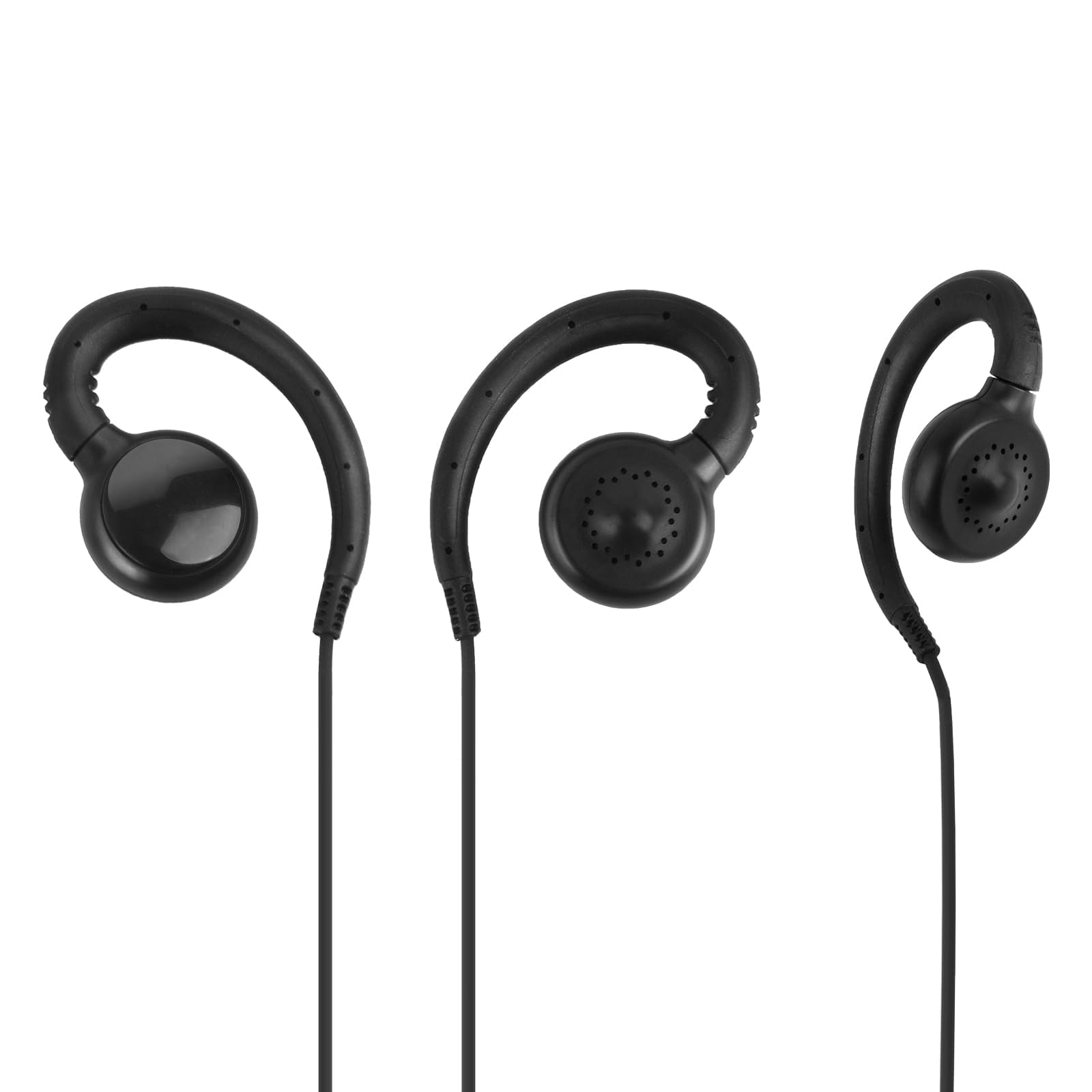 Renastar Walkie Talkie Headset with Mic, Replacement for Kenwood Khs-34 C-Ring Earpiece, Two Way Earphones Compatible with ProTalk PKT-23 Portable Radio 5