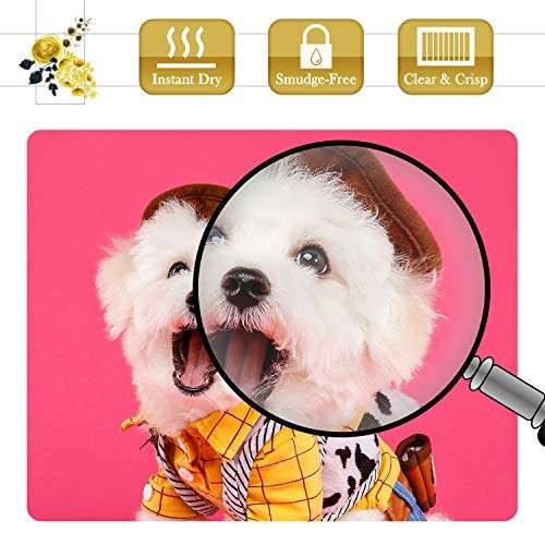 A-SUB Premium Photo Paper High Glossy 11x17 Inch 66lb for Inkjet Printers 50 Sheets, Single Sided 4