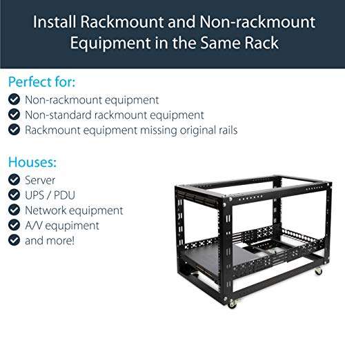 StarTech.com 2U Universal Rack Mount Rails - for 19in Server Rack Enclosure or Cabinet - Adjustable A/V Rack Rails (UNIRAILS2U) 4