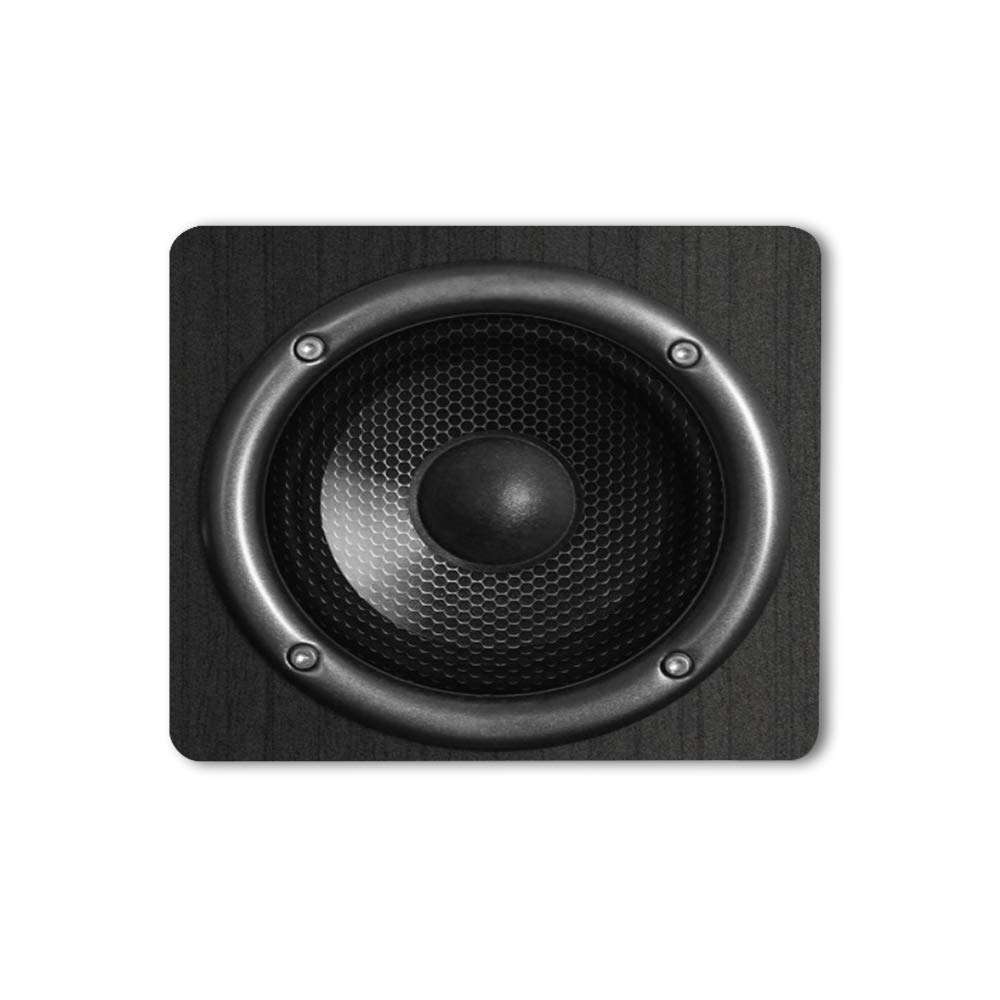 Moslion Speaker Mouse Pad Music Sound Fashion Cool Young Black Gaming Mouse Mat Non-Slip Rubber Base Thick Mousepad for Laptop Computer PC 9.5x7.9 Inch 1