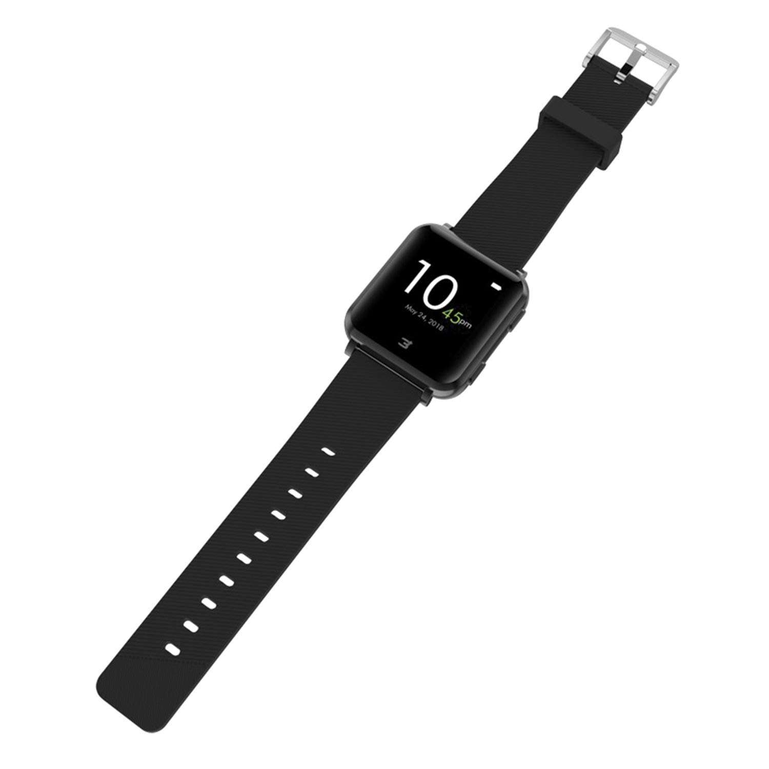3Plus 3PL-VIBEPLUS-BK Vibe+ Smartwatch, Black 3