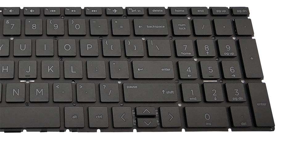 Replacement Keyboard for HP 250 G7 255 G7 15-DA 15-DB 15-DK 15-DR 15-DW 15-DU 15S-DU 15-DY 15s-DY 15s-EQ 15-EF 15s-FQ 15-GW 17-CA Home 17-by Black US Layout 4