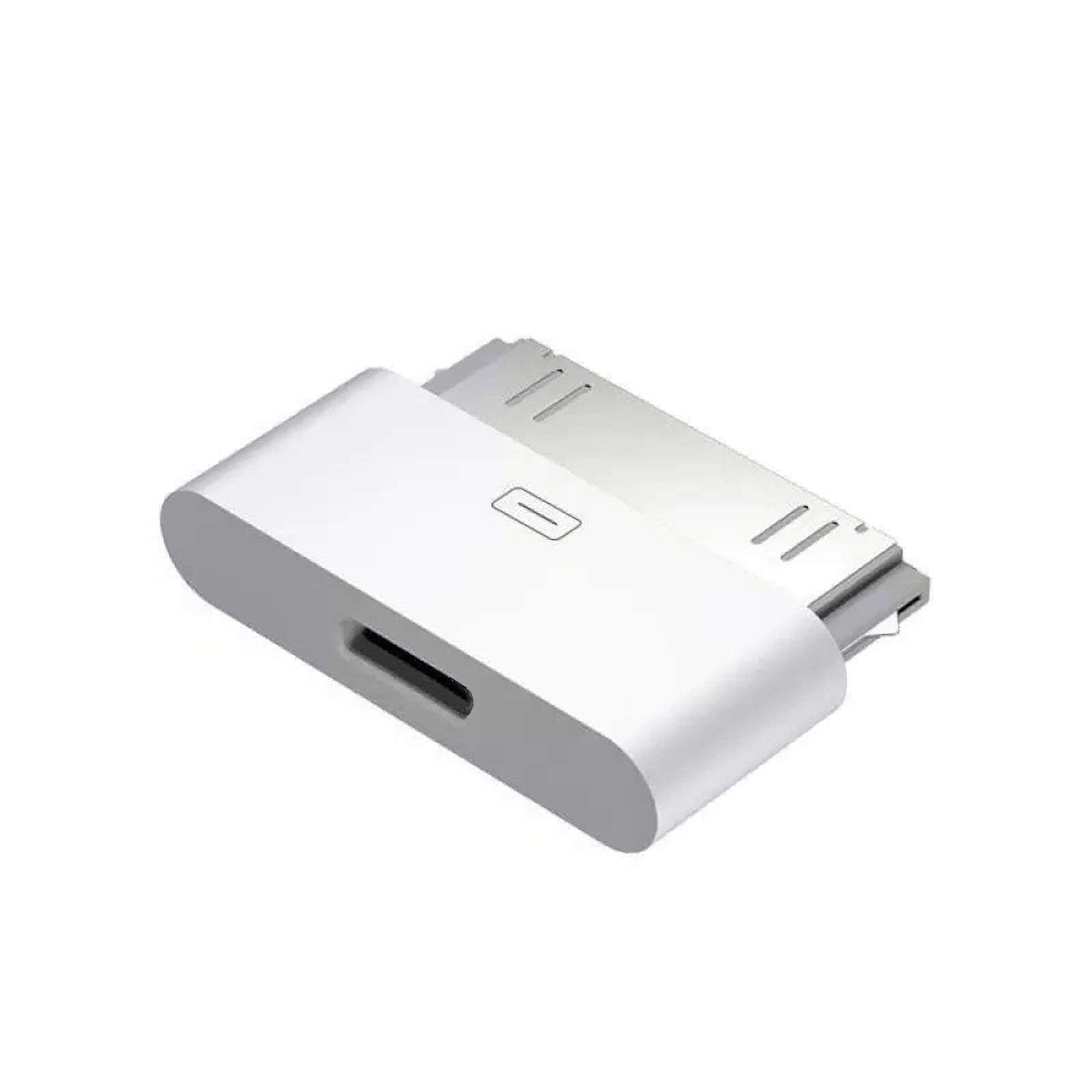 rosyclo 30-Pin to Lightning Adapter, MFi Certified 8-Pin Female to 30 Pin Male Dock Connector iPhone Charging Sync Converter Compatible iPhone 4/4s/iPad/iPod Touch White (No Audio)