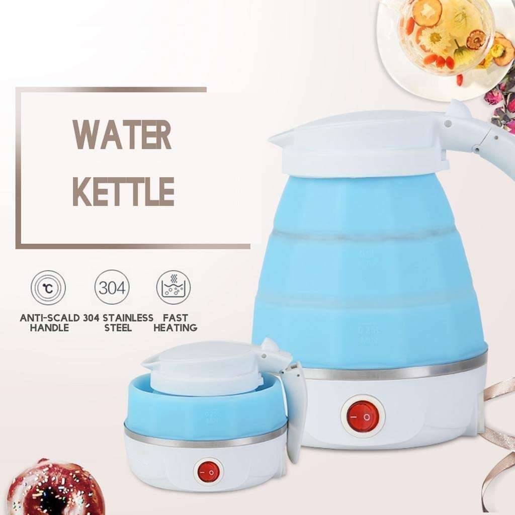 13 SOEME Travel Folding Electric Kettle, Fast Boiling, Beautiful Design Collapsible, Portable Electric Kettle, 600ml Boil Dry Protection, 100-240V Food Grade Silicone Foldable Kettle 5