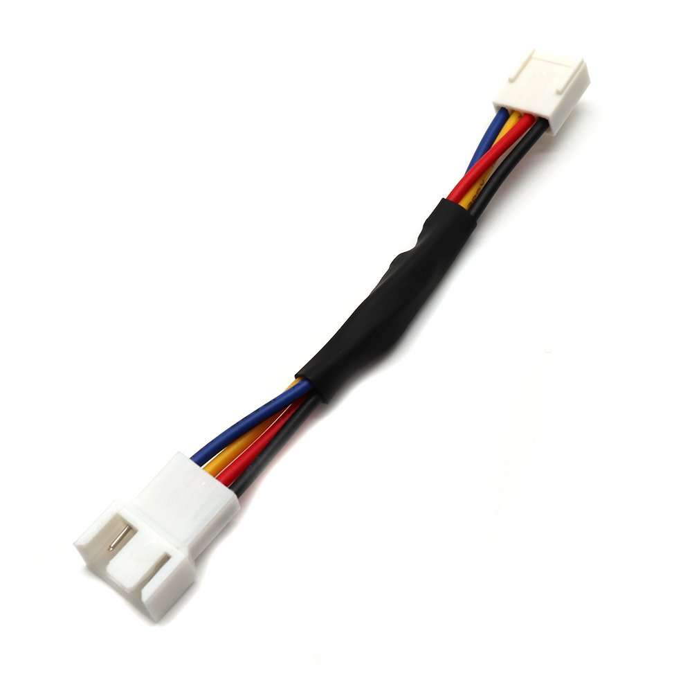 Xiaoyztan 4 Pin Male to Female CPU Fan Power Extension Cable Speed Reduce Resistor Pack of 10 5
