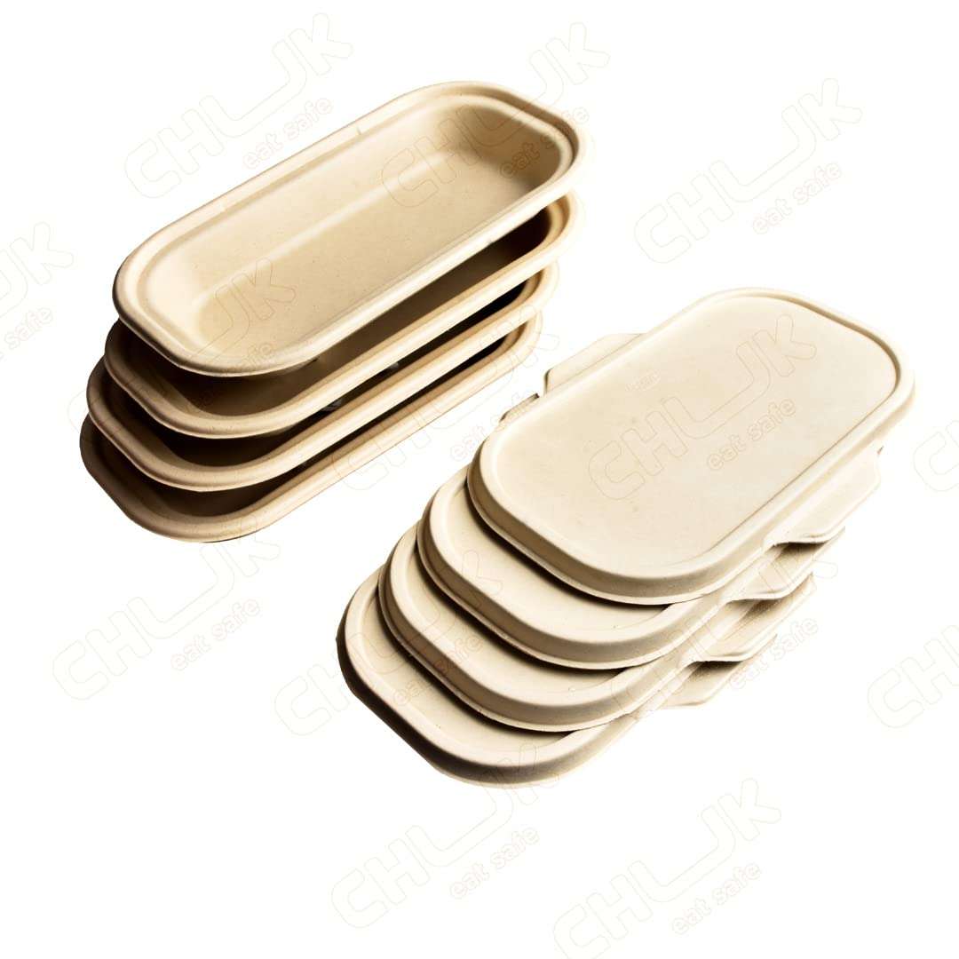 Chuk 750 ml Eco-Friendly Disposable Lid for Container, for Food & Gravy, Pack of 125 Lids Only, Off White (Lid - 750 ml, B) 4