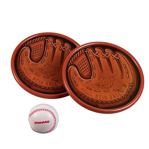 Hog Wild Stikball Toss and Catch - Sticky Baseball and 2 Catcher Mitt Targets - 2 Player - Ages 4+ 1