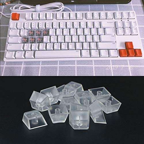 10 Pcs Transparent ABS Keycaps Mechanical Keyboard Keycaps Matte Backlit Keycaps For Cherry Switch Mechanical Keyboard Dies For Card Making On Clearance 3