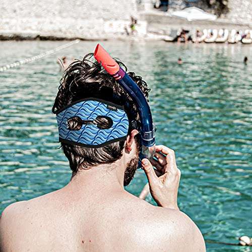 Cosmos 2 Pcs Diving Mask Strap Cover, Neoprene Swim Mask Slap Strap Cover Hair Protector for Dive and Snorkel Mask 6