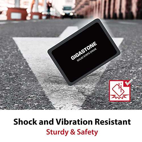 Gigastone SATA SSD 120GB (2-Pack) 2.5 inch SSD 500MB/s Upgrade Laptop PC Memory and Storage PS4 HDD Replacement 2.5" Internal Solid State Hard Drives SATA III SLC Cache 3D NAND Increase Performance 5