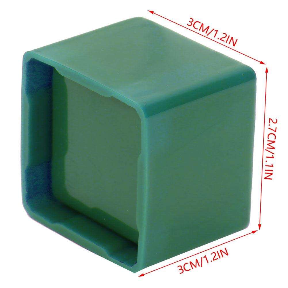 T best Billiard Chalk Holder, Portable Lightweight Snooker Cue Chalk Holder Billiard Pool Cue Chalks Carrier Case Protective Cover Billiard Accessory(Green) 4