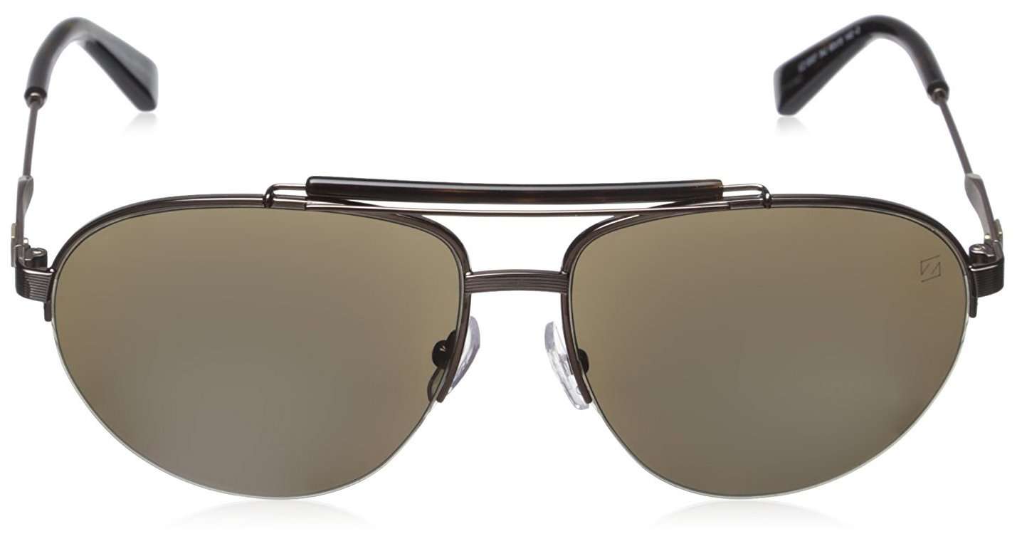 Ermenegildo Zegna Men's EZ0007 Sunglasses, Shiny Light Bronze/Roviex 3
