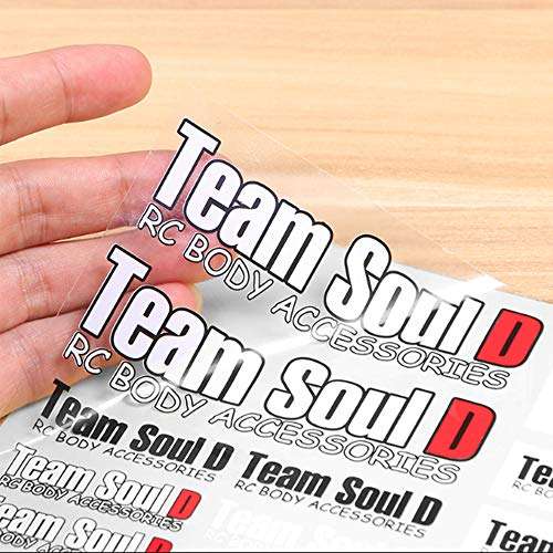 Printable Vinyl for Inkjet Printer,20 Sheets 8.3"x 11.7" Clear Premium Sticker Paper,Transparent Paper Sheet for DIY Crafts Stickers,Dries Quickly 3