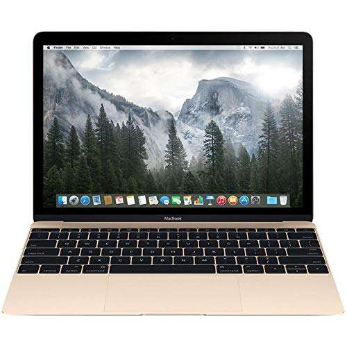 Apple Macbook Retina Display Laptop (12 Inch Full-HD LED Backlit IPS Display, Intel Core M-5Y31 1.1GHz up to 2.4GHz, 8GB RAM, 256GB SSD, Wi-Fi, Bluetooth 4.0) Gold (Renewed) 1