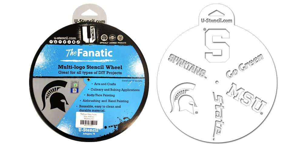 U-Stencil Michigan State Small Fanatic Stencil Wheel - MSOOS-701 2