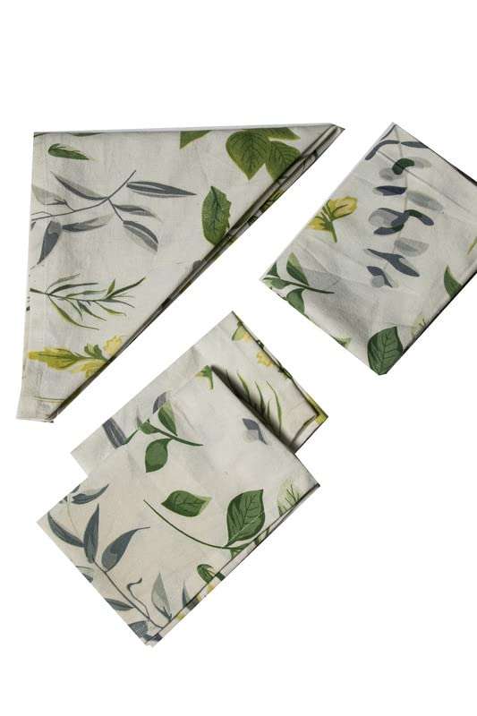 CONTRAST LIVING Unika Hand Block Printed Kitchen Towel/Dish Towel/Hand Towel Multi Color Set of 4 Pcs 3