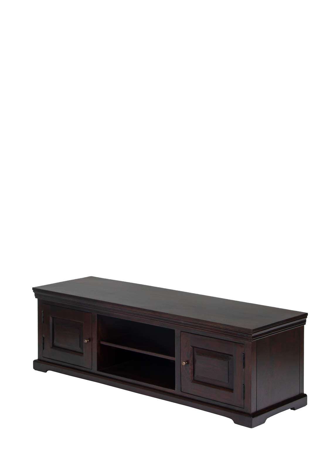 Fabindia Old World Entertainment Cabinet, Brown, 148cm x 45cm x 45cm (10656697) 3