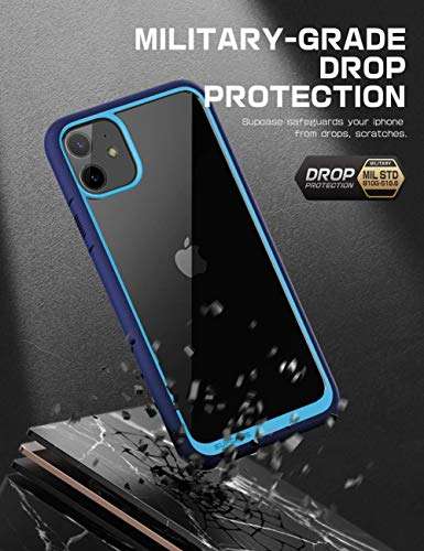 SUPCASE Unicorn Beetle Style Series Premium Hybrid Protective Clear Case for 6.1-Inch iPhone 11 (2019), Navy 5