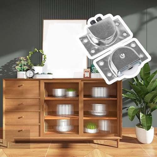 2 Pair Stainless Steel 338 Furniture Roller Single Wheel for Closet Cabinet Wardrobe Sliding Door Pulley 2