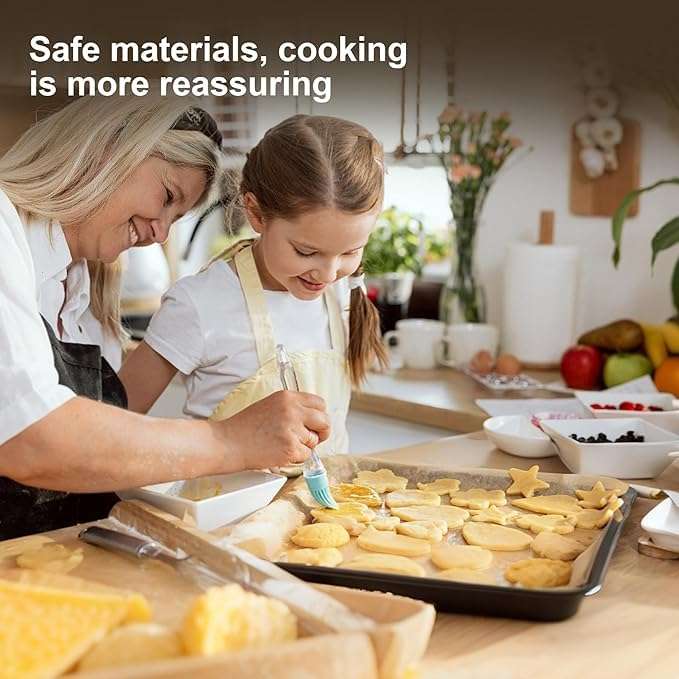 12x16 Baking Parchment Paper – 200 Pcs Non-Stick, Heat Resistant, Food Safe, Disposable Sheets for Oven, Microwave, Baking, Roasting, Cooking, and Easy Cleanup 3