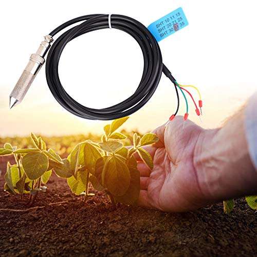 FS200-SHT3X Soil Sensor, Digital Soil Moisture Sensor Meter High Accuracy Low Consumption Soil Measuring Tool, Soil Temperature and Humidity Sensor Probe(FS200-SHT31) 5